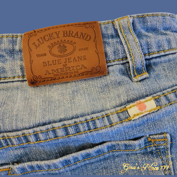 Lucky Brand Cate Skinny Girls Ripped Holes Light Wash Jeans Size 16 - Picture 5 of 9